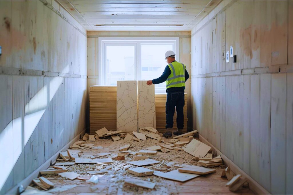 Compliant plasterboard disposal & recycling services. Specialist gypsum waste transport for construction sites. Fully licensed. Get a quote.